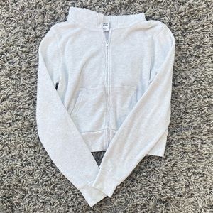 Aritzia TNA waffle zip hoodie